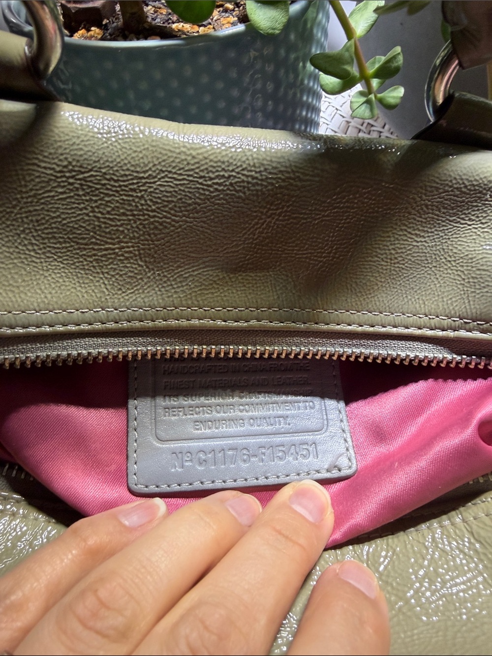 Coach No. C1176-F15451 Ashley Satchel pink and grey with matching pink wallet - Picture 2 of 11